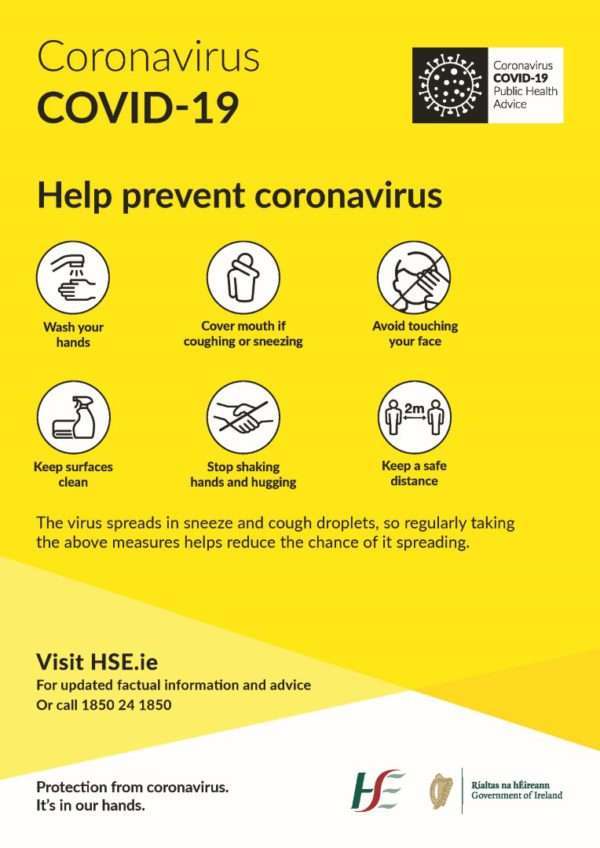 covid-19-prevention-poster | Bishopstown Podiatry Clinic